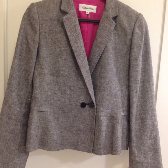 Calvin Klein Tweed Blazer - Picture 1 of 4